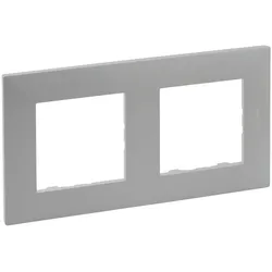 Legrand 864372 Rahmen 2-fach Niloe Step Aluminium