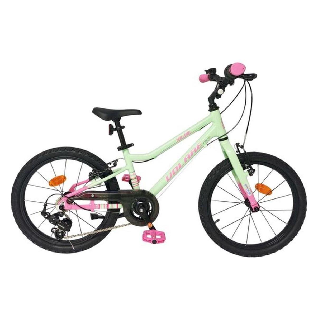 Volare Milano Kinderfahrrad Mädchen 20 Zoll Mintgrün 6-Gang leicht und sportlich (20") (71815036)
