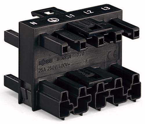 WAGO Netz-Verteiler Netz-Stecker - Netz-Buchse, Netz-Buchse, Netz-Buchse Gesamtpolzahl: 5 Blau 25St.