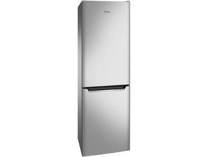 AMICA Kühl-/Gefrierkombination KGCL 384 159 E , Energieeffizienz: C, silber (edelstahloptik), Rechtsanschlag, wechselbar, Kühlschränke, Kühl-/Gefrierkombination