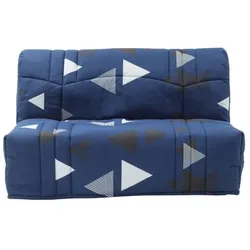 Conforteam, Sitzbank, BZ DREAM Sitzbank – blauer Bikinistoff aus 100 % Baumwolle – Bett 140 x 190 cm (140 cm)