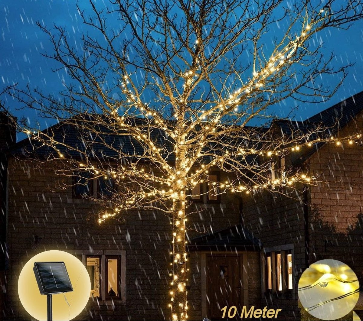 Verdelux Solar verlichting voor bomen en struiken - LED 10 meter - Warm wit