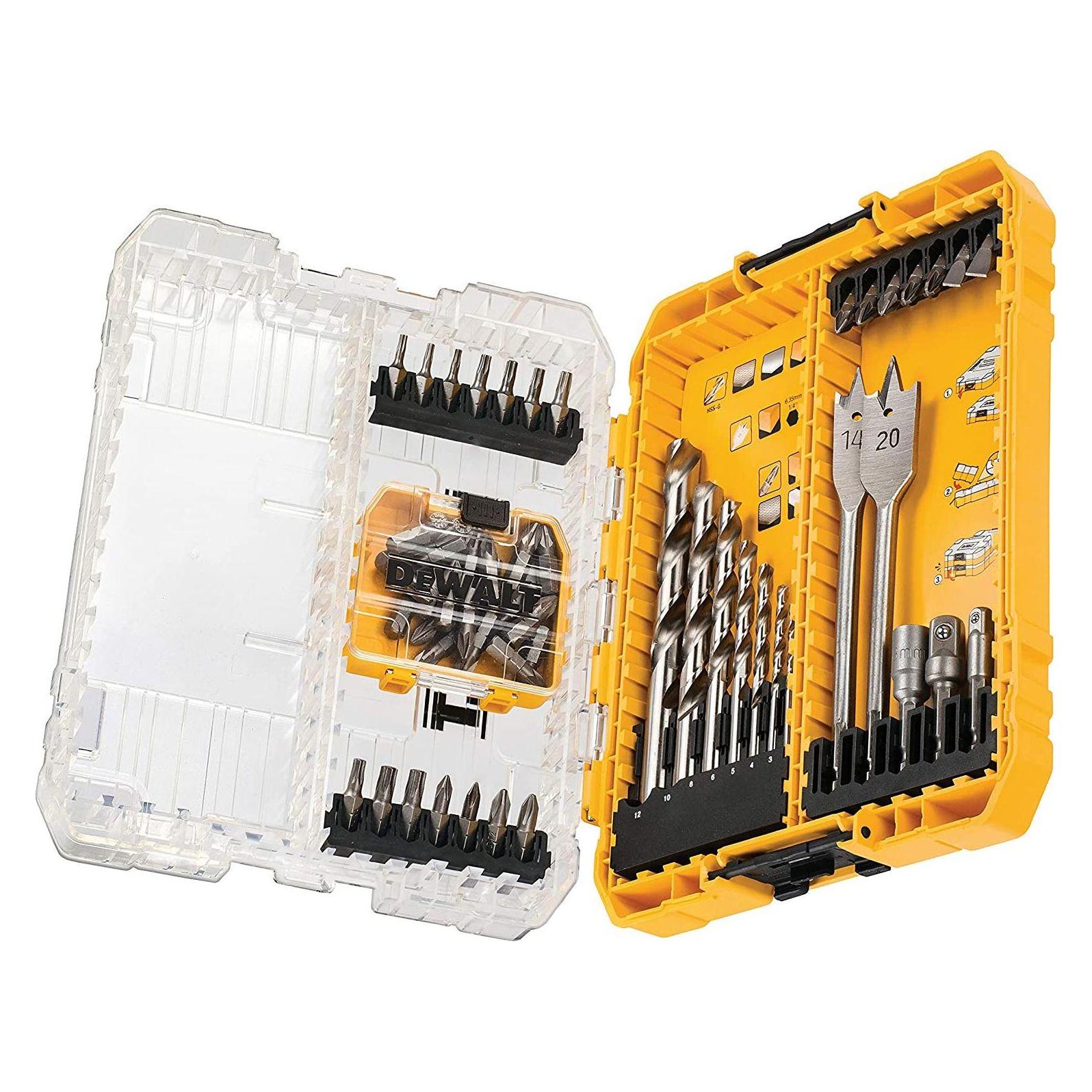 DeWalt drill and drill set 55 pcs (DT70757-QZ)