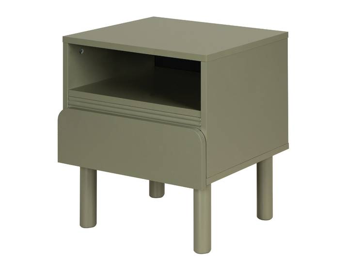 Table de nuit Cammon 48 x 55 x 40cm Vert/Vert olive