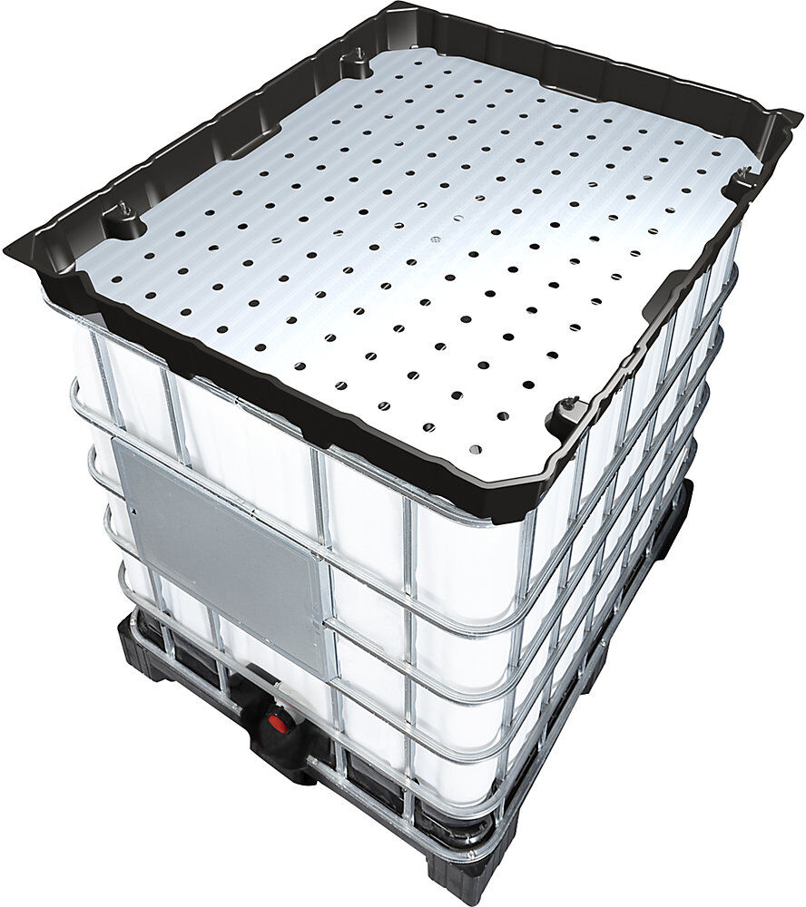 kaiserkraft Lochblech-Auflage, für IBC-Trichter XL, verzinkt
