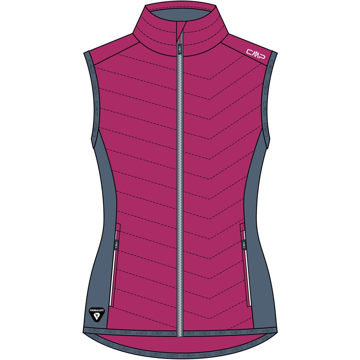 CMP Woman Vest Hybrid magenta (B807) 38 36Z5166-B807-38