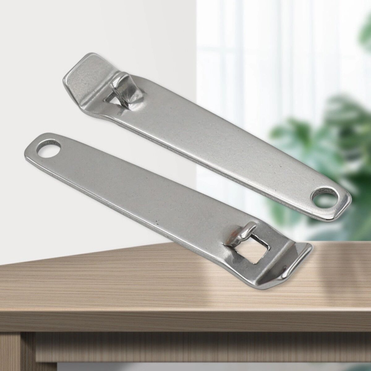 INF Tragbarer Flaschenöffner aus Edelstahl 10er-Pack – Silber, Mini-Flaschen-, Dosen- und Aluminiumverschlussöffner