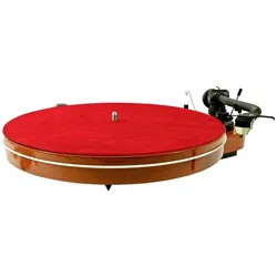 Analogis Plattenteller-Matte (Plattenteller), Plattenspieler Zubehör, Rot