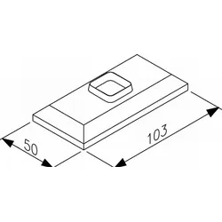 Zehnder Zubehör Kunststoffkappe 50x103 mm Sonder-Lackierung, 753059 753059