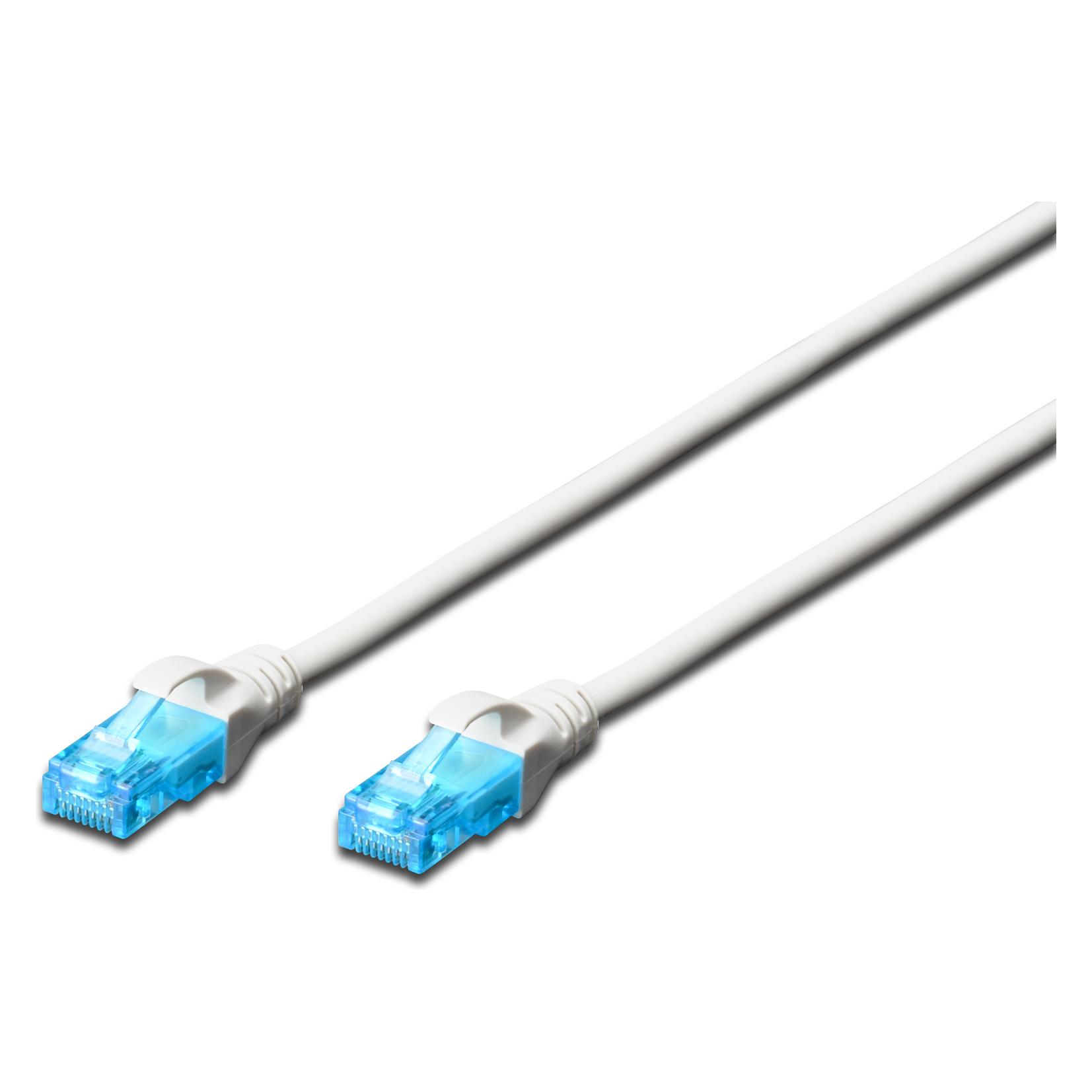 Digitus U-UTP Patchkabel, PVC AWG 26/7, Länge (U/UTP, CAT5e, 0.50 m) (DK-1512-005/WH)