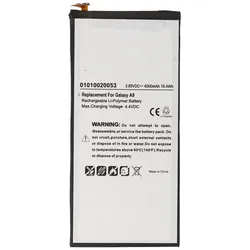 AccuCell Akku passend für Samsung Galaxy A9 Akku Li-Polymer EB-BA900ABE 3,85V, 4000mAh 15,4Wh built-in ohne Werkzeug