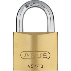 ABUS Messing-Hängeschloss 45/40 mit gehärtetem Bügel Steckbügel leichte Ausführung
