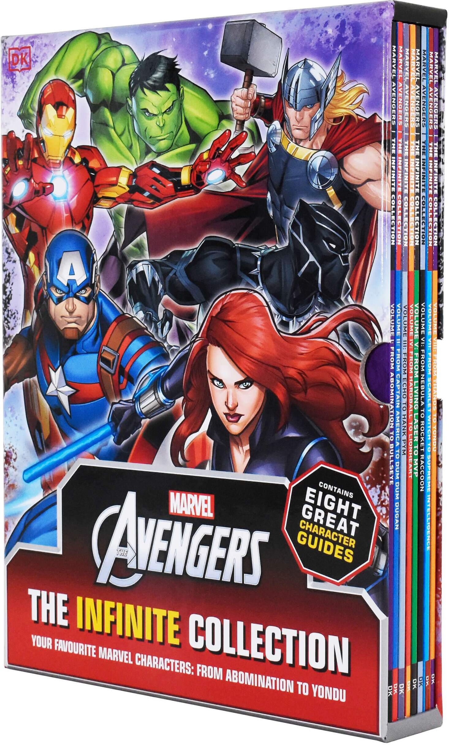 Marvel Avengers The Infinite Collection Character Guides Volume 1 - 8 Books Collection Box - Age 5-7 - Paperback Dorling Kindersley Ltd