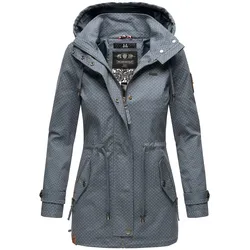 MARIKOO Damen Moderner Outdoorjacke Übergangsparka aus Baumwolle mit Kapuze Nyokoo