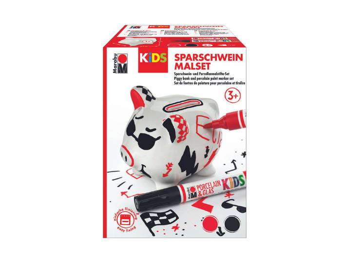 Marabu Kids Sparschwein- und Porzellanmalstifte Set