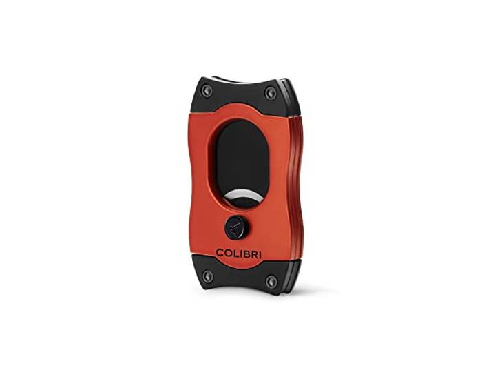Colibri S-Cut Sigarensnijder, klassieke rechte snit, tot 66 ringmaten, ergonomisch design, anti-aanbaklaag, veerbelast activeringsmechanisme, inclusief geschenkdoos