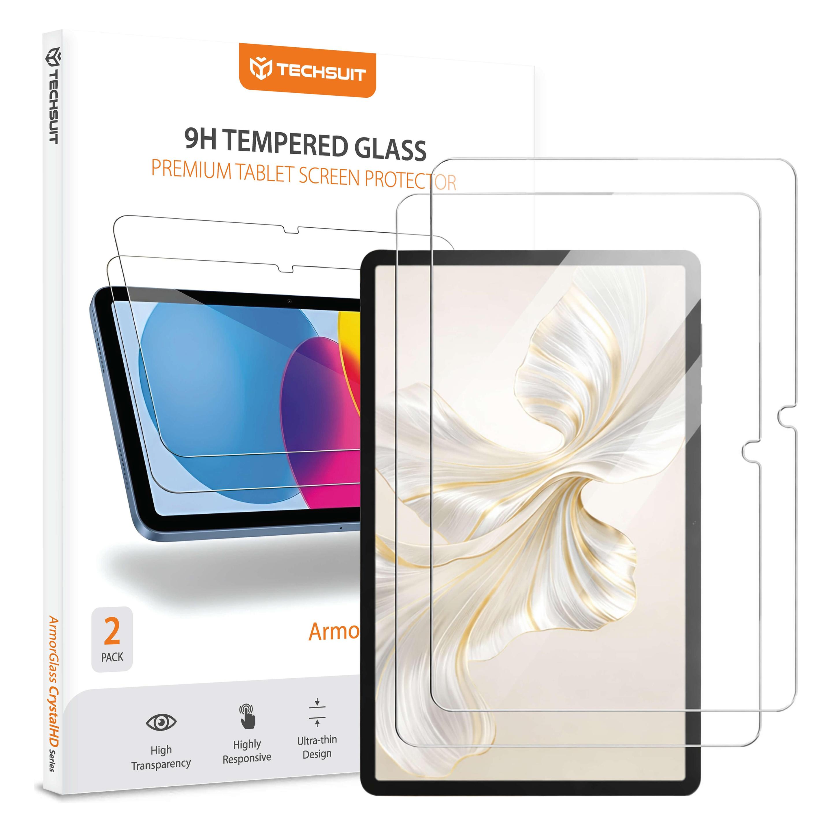 Techsuit - ArmorGlass CrystalHD (2 pack) - Honor Pad 9 - Clear (2 Stk., Honor Pad 9) (65367296)