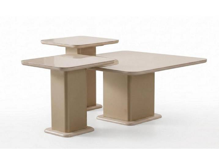 JVmoebel Satztisch Couchtisch Beige Modern Hochwertige Verarbeitung Luxuriös Raffiniert, Made in Europa