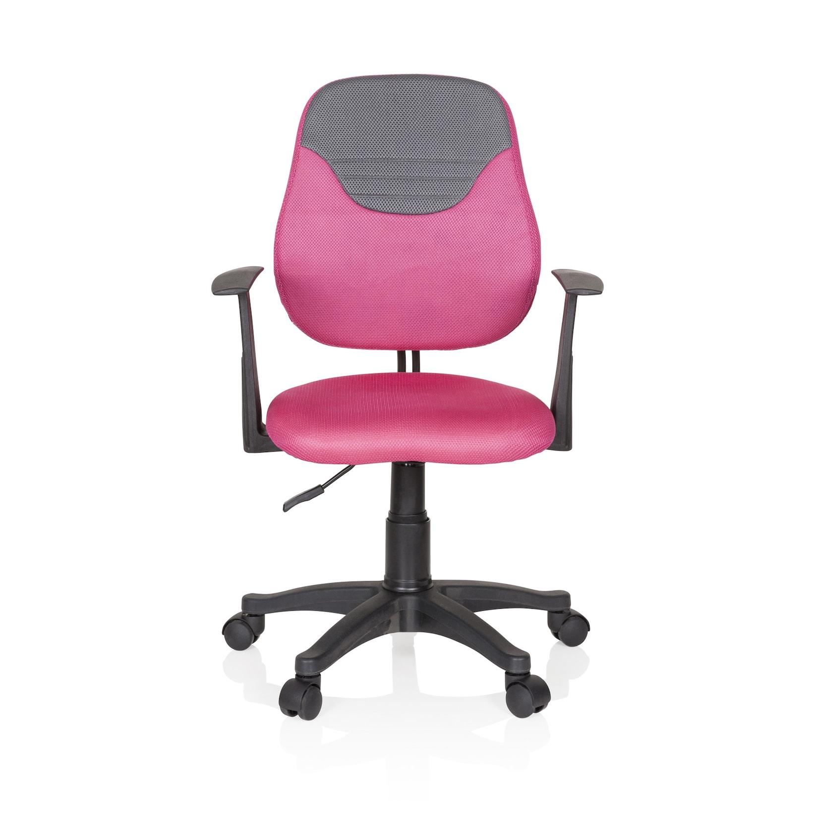 hjh OFFICE Kinderdrehstuhl KIDDY STYLE Stoff mit Armlehnen
