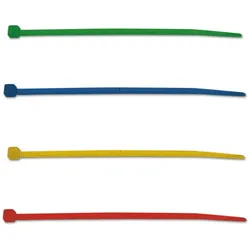 100 Stk. Kabelbinder farbig Nylon Set Sortiment Industriequalität verschiedene Farben BMBL2048E