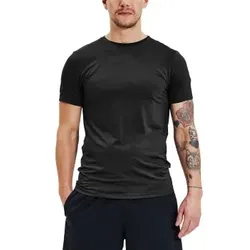 Bread and Boxers Active Crew Neck Schwarz Polyester Small Herren