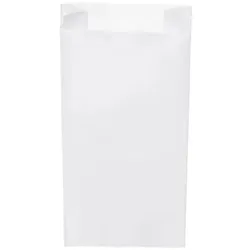 Papierfaltenbeutel weiß 10+5 x 22 cm `0,5kg`