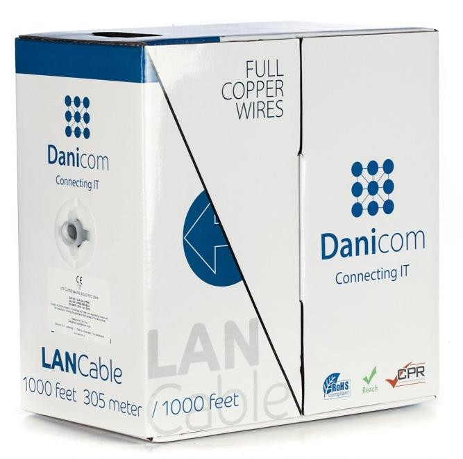DSIT DANICOM CAT5E UTP kabel met starre kabelgoot LSZH 305 meter
