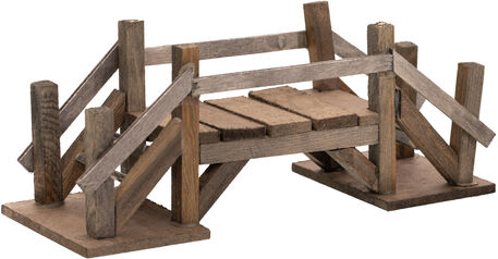 Brücke aus Holz, 19,5 x 6,5 x 8 cm