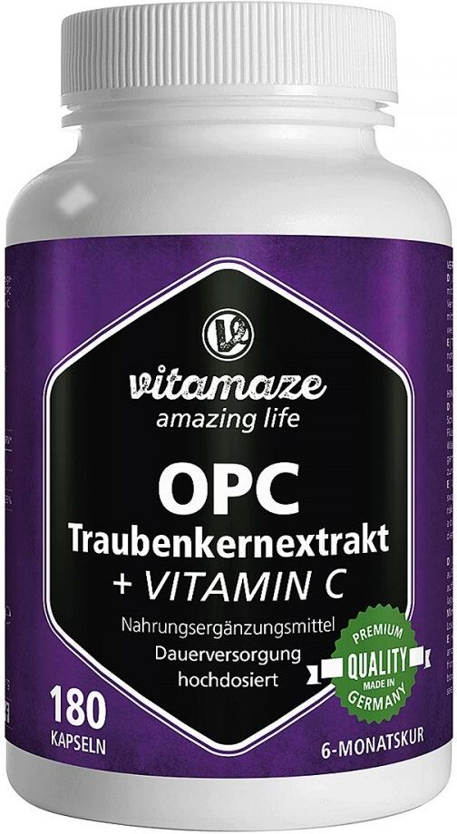 Vitamaze OPC TRAUBENKERNEXTRAKT hochdosiert+Vitamin C