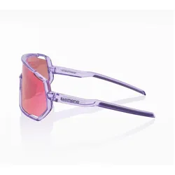 Shimano, Unisex, Sportbrille, Technium 2 (Matte Transparent Lilac, Purple, Transparent), Transparent, Rosa, Violett