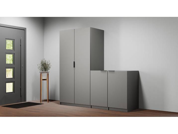 Schrank und Kommode in Einem - Schrank nach Maß von Pickawood Premium Dekore Basaltgrau