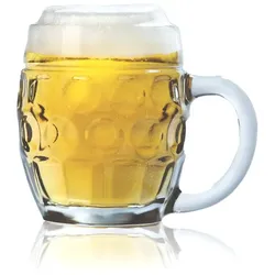 6x Stölzle Oberglas Bierkrug Tübinger 0,3 l, geeicht, mit Schild, Bierglas