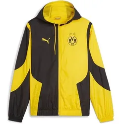 PUMA Herren Blouson BVB Prematch Woven Jacket, Größe S in Gelb Gelb