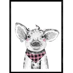 POSTER Kinder – Schwein A3 Rahmenlos