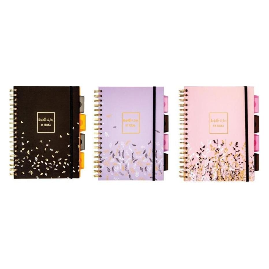 Pukka Projektbuch RochelleAndJess B6/100K-Linie (3 Stück) (B6, Liniert, Harter Einband) (59050799)