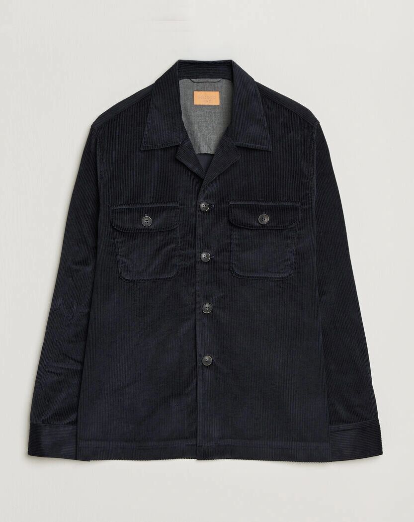 Grigio Corduroy Overshirt Navy