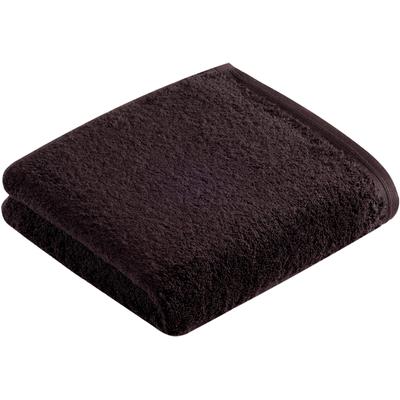 Handtuch VOSSEN "Vegan Life", anthrazit, B:50cm L:100cm, Webfrottier, Obermaterial: 100% Baumwolle, Handtücher, 100% vegan