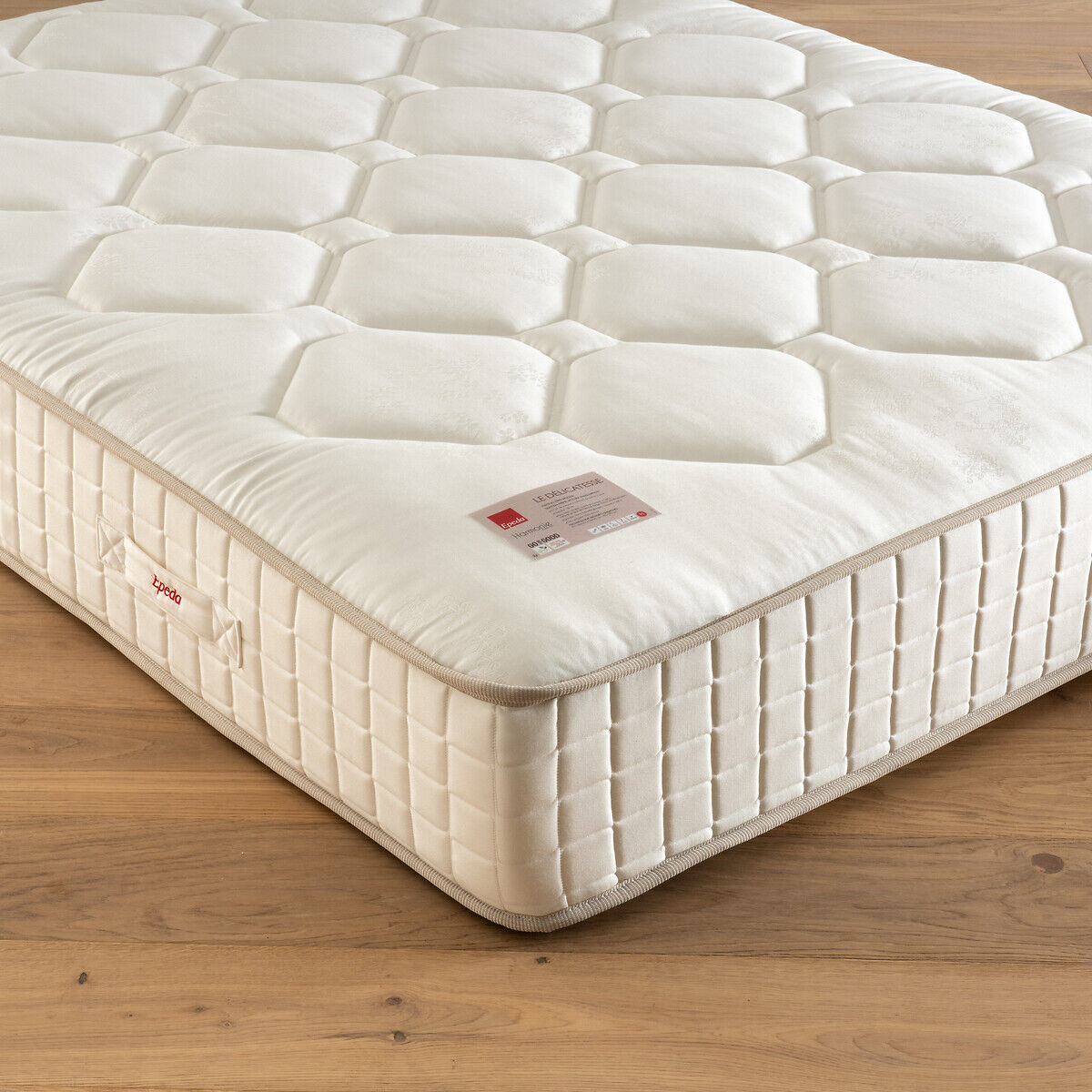 EPEDA Matelas ressorts ensachés 3 zones Le délicatesse