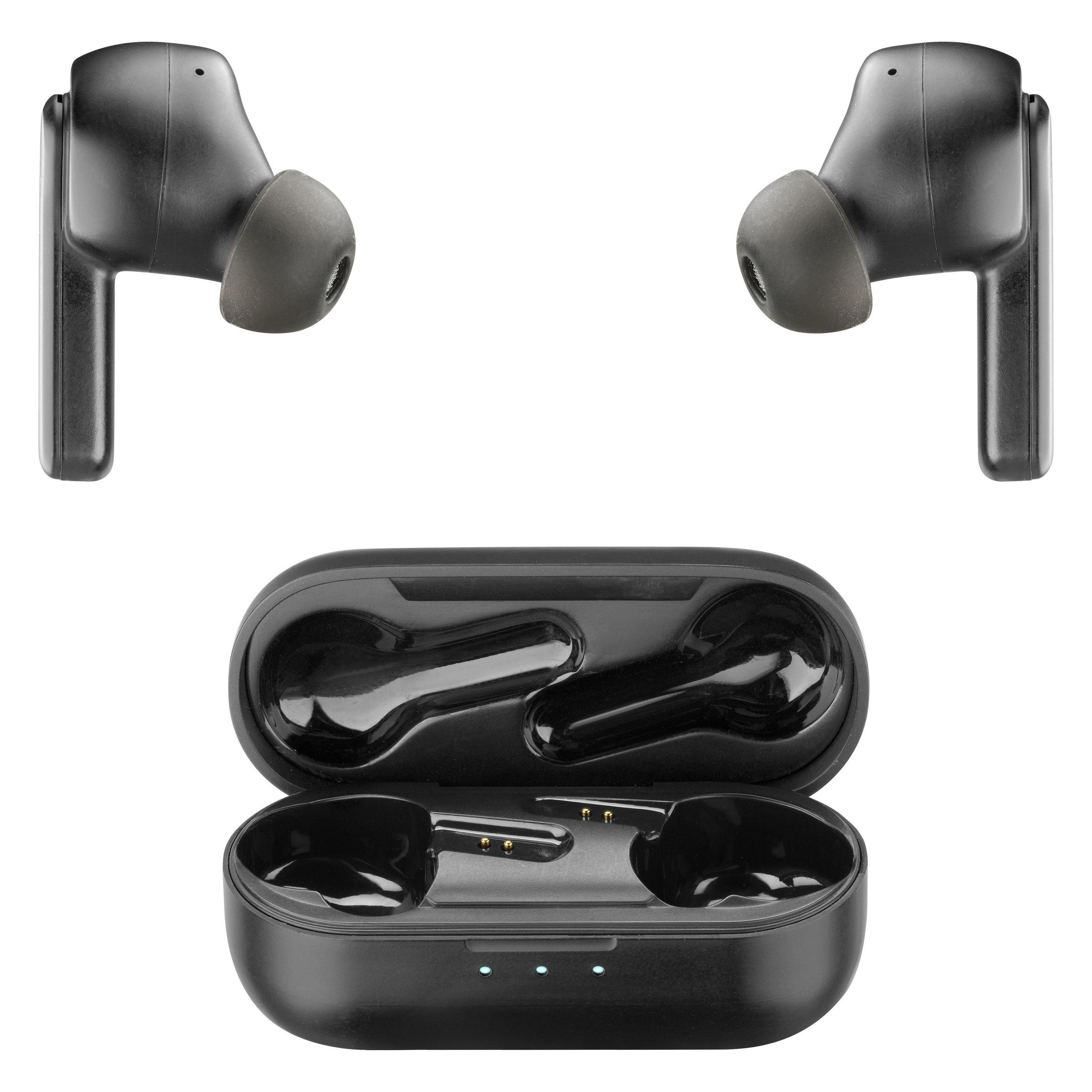 Cellularline SHEER Wireless Earphones mit ANC technology Black (7 h, Kabelgebunden) (BTSHEERTWSK)