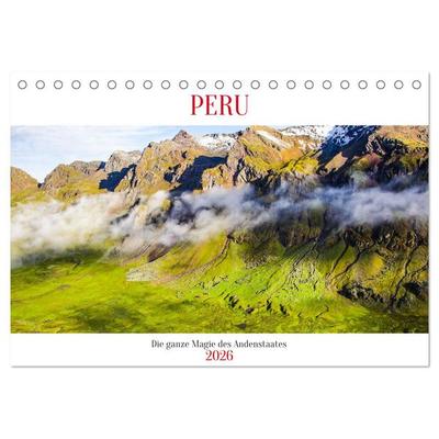 Peru - Magie der Anden (Tischkalender 2026 DIN A5 quer), CALVENDO Monatskalender