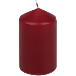 Stumpenkerze 8 cm Wachs Rot