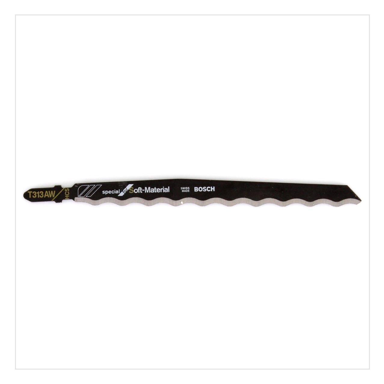Bosch Professional Zubehör PRO Soft Material T313AW Stichsägeblatt, 152 mm, 3-tlg. (2608635187)