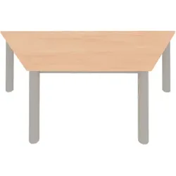 höhenverstellbarer Trapeztisch, mit Rundrohr