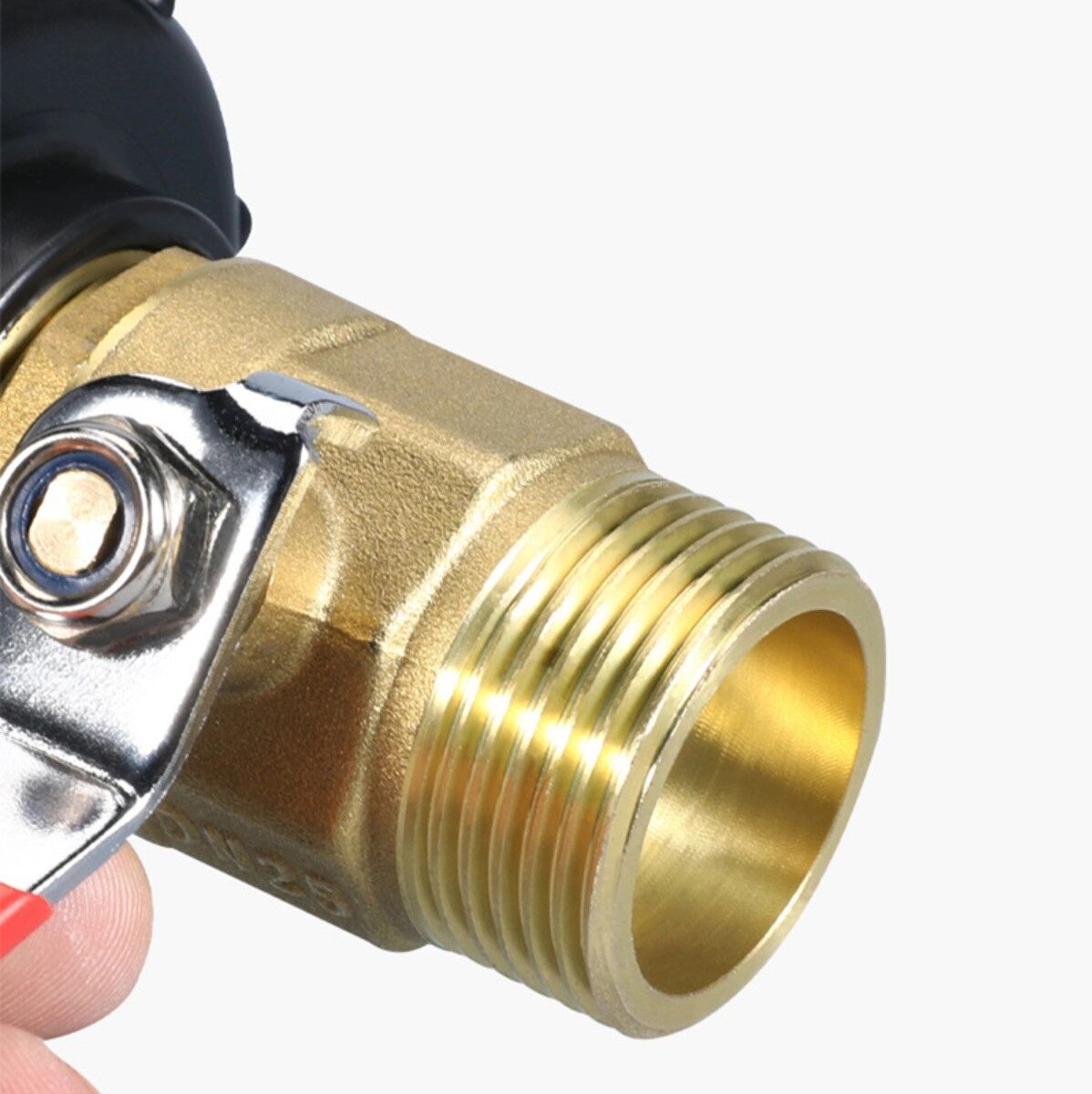 INF Ton Barrel IBC-Adapter – ABS+Messing Doppel-Außengewinde Kugelhahn, 1/2 inch 3/4 inch 1 inch Optionen, Korrosionsbeständig,