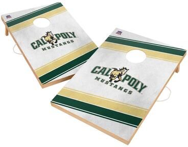 Skip's Garage Cal Poly Mustangs Regulation 2x4 Cornhole Set
