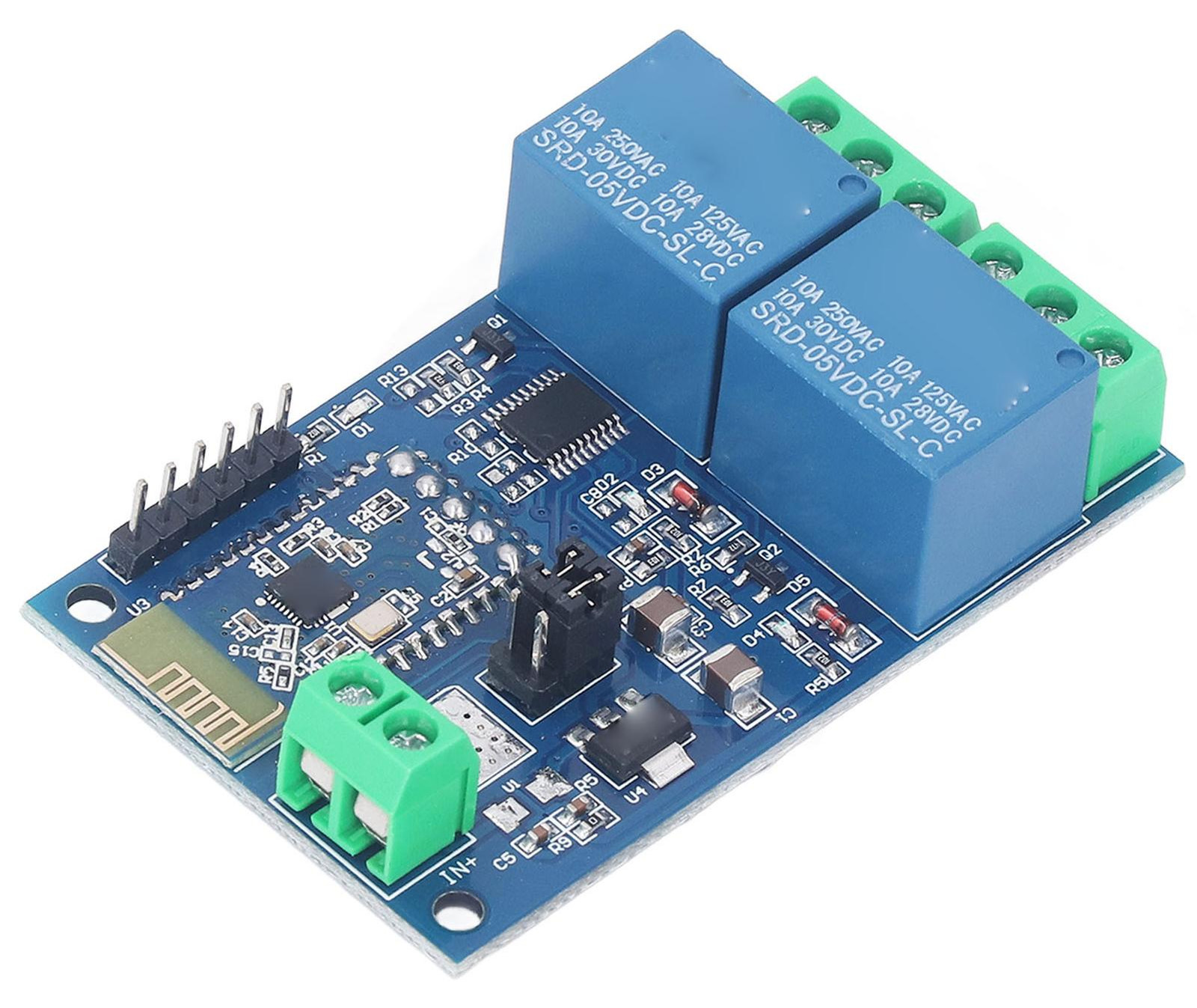 Gistuch BT-relaismodule 2-kanaals APP-bedieningsprintplaat voor slimme huisapparaten DC5V