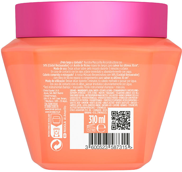 L'Oréal París Elvive dream long mascarilla 300 ml