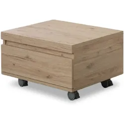 Kommode für das Badezimmer mit Rollen Braun