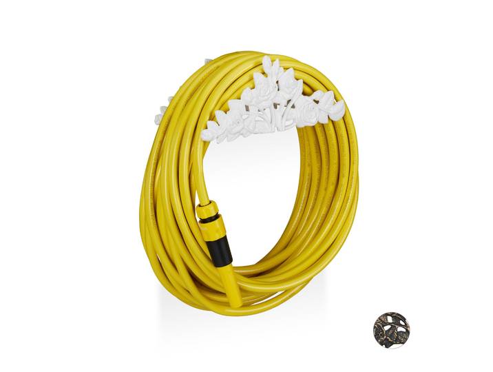 Schlauchhalter Antik Rosen Weiss