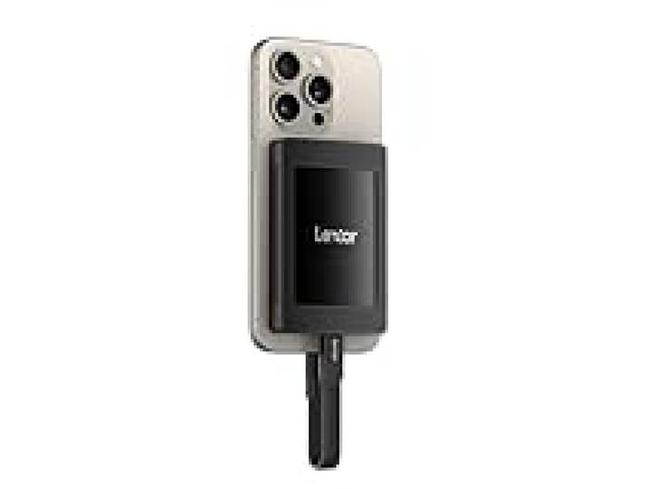 Lexar SL500M SSD Externe 4To avec Ensemble magnétique, SSD Portable USB3.2 Gen2x2, jusqu'à 2000 Mo/s en Lecture, Disque SSD Externe Compact Ultra Fin Compatible avec iPhone série 15/Mac/PS5/XBOX
